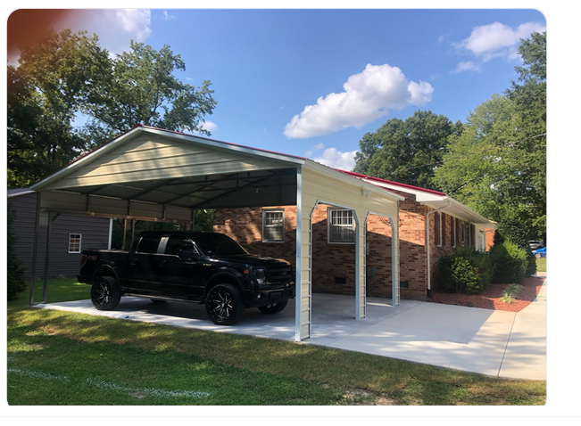 Vertical Roof Metal Carports – LionCarports.com